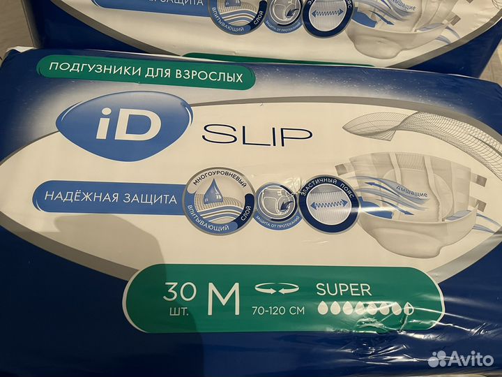 Памперсы для взрослых размер m по 30 штук