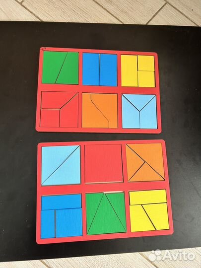 Досочки Сегена,Сортеры,пазл,квадраты Никитина