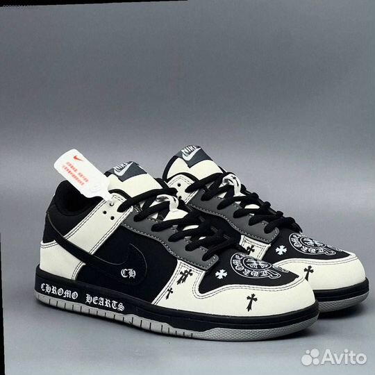 Кроссовки Nike Dunk Chrome Hearts (Арт.54149)