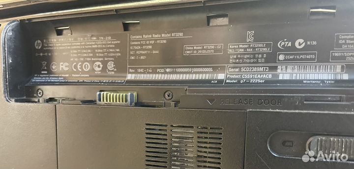 Ноутбук HP pavilion g7