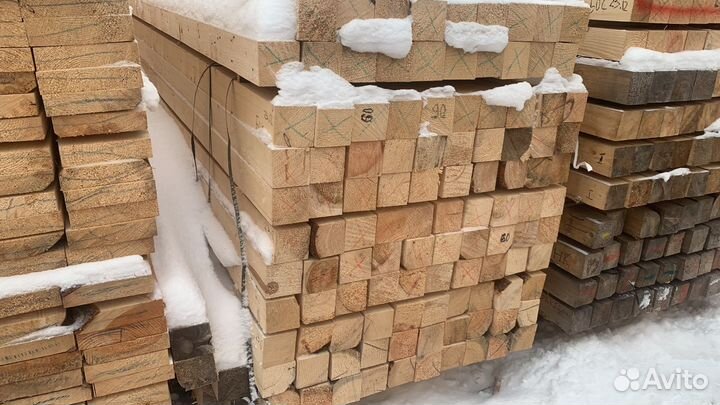 Брус обрезой хвоя 100x150x6000