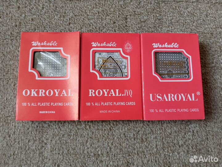 Карты игральные пластиковые Royal