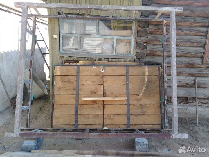 Ворота гаражные металлические бу