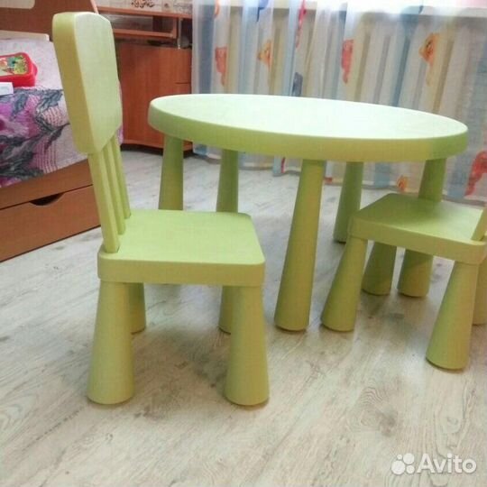 Стол и 2 стула икеа Маммут