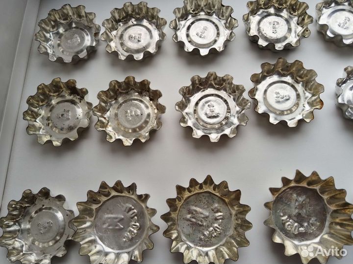 Формочки для выпечки кексов СССР. 18 штук