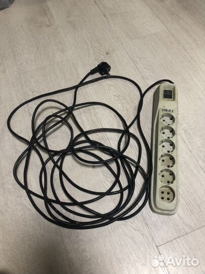 Сетевой фильтр pilot l 5 метров