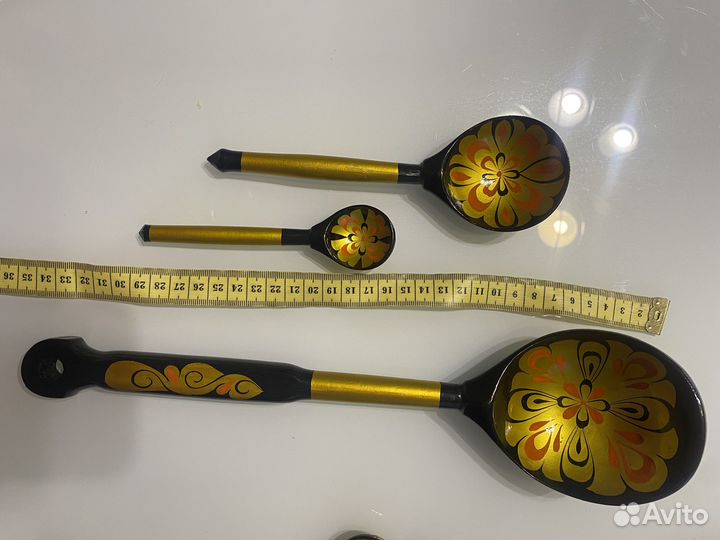 Ложки чайные суповые половник хохлома