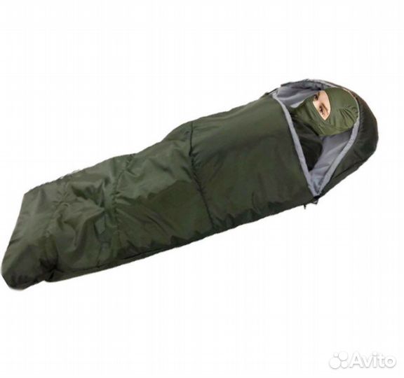 Спальный мешок зимний зеленый