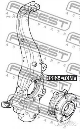 К-кт подшипника ступ. пер. BMW E70/E71/E72 07 1982