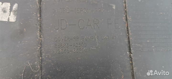 Юбка заднего бампера Kia Ceed jd рестайлинг