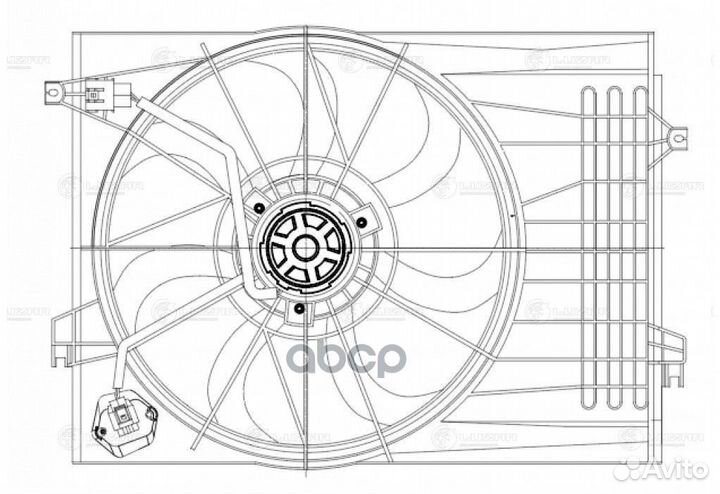 Э/вентилятор охл. (с кожухом) LFK 0881 luzar