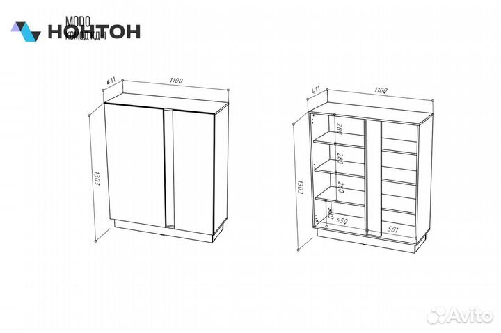 Комод modoкд-1 артизан / чёрныйматовый