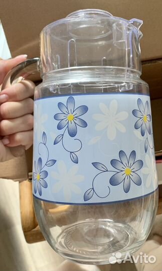 Графин со стаканами новый