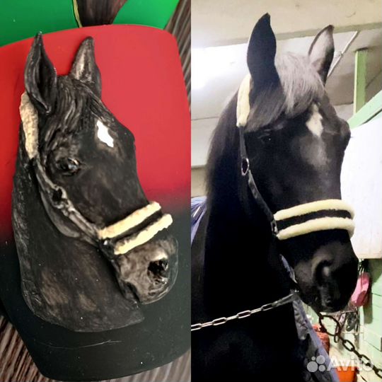 Барельеф по фото лошади