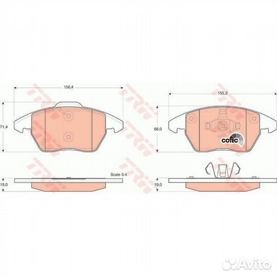Колодки тормозные передние VAG (Audi, Skoda, VW)