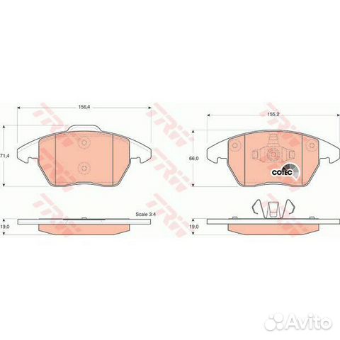Колодки тормозные передние VAG (Audi, Skoda, VW)