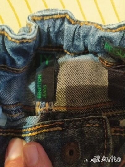 Джинс костюм на девочку 80