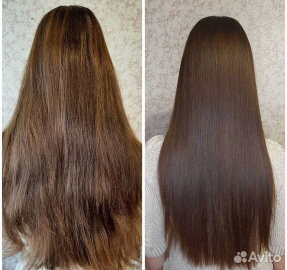 Кератиновое выпрямление волос