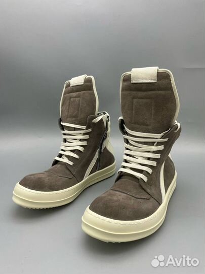 Кеды Rick Owens Strobe Geobasket High 'Dust Milk'