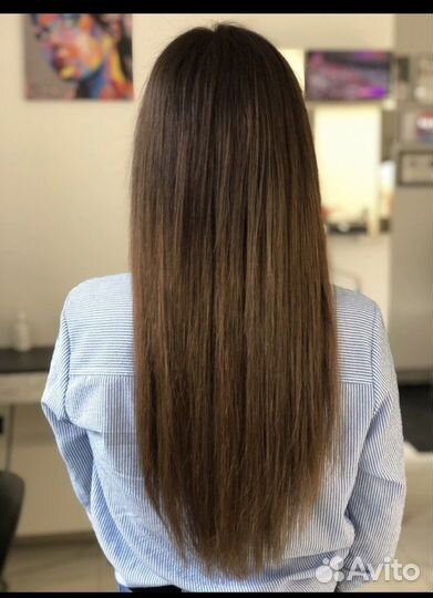 Волосы для наращивания омбре 50 см