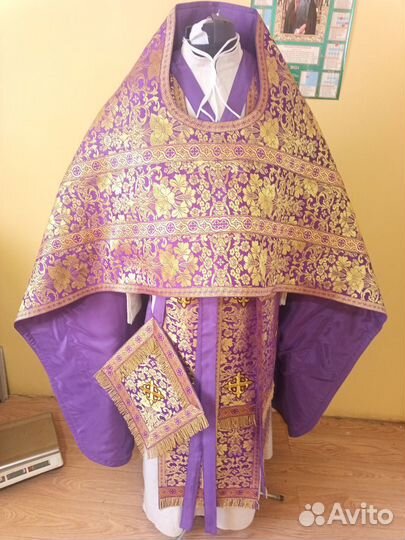 Парчовое фиолетовое облачение(батюшкам)