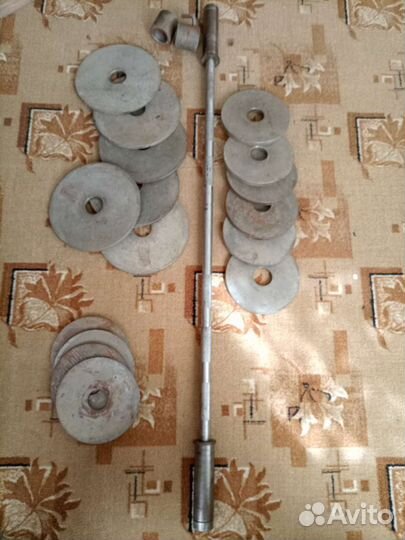 Штанга диски блины гриф