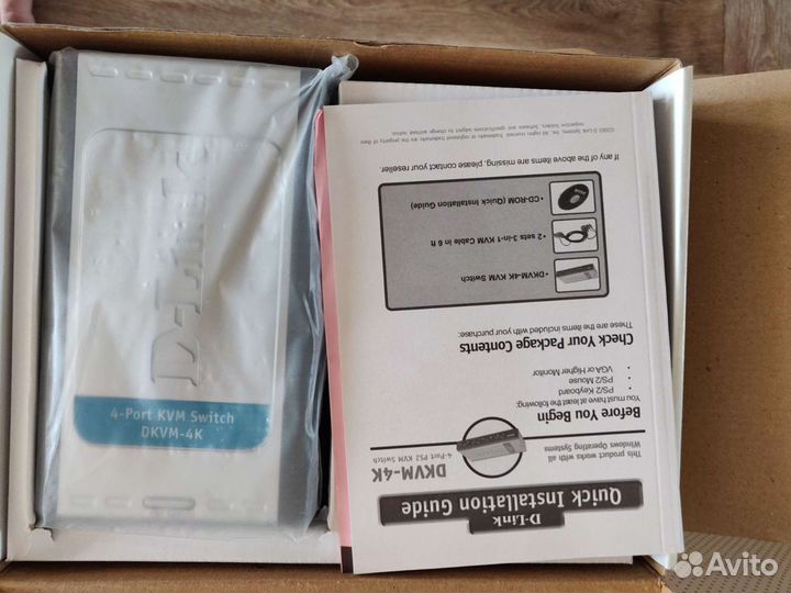 Kvm переключатель 4 port d-link dkvm-4k 4port kvm