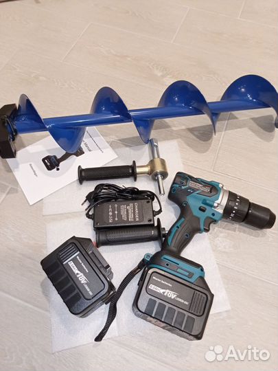 Ледобур Heimerdinger 6Ah+шнек Тонар 130 мм