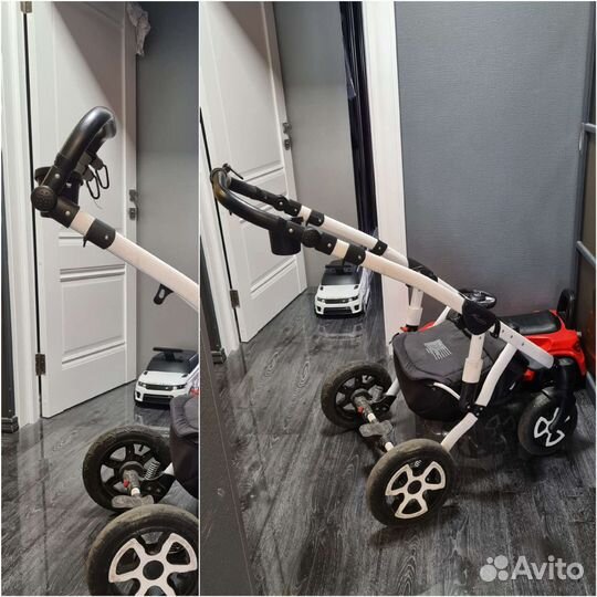 Коляска adamex 3 в 1 джинсовая