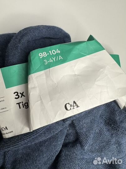 Колготки C&A Комплект 3 шт Размер 98/104