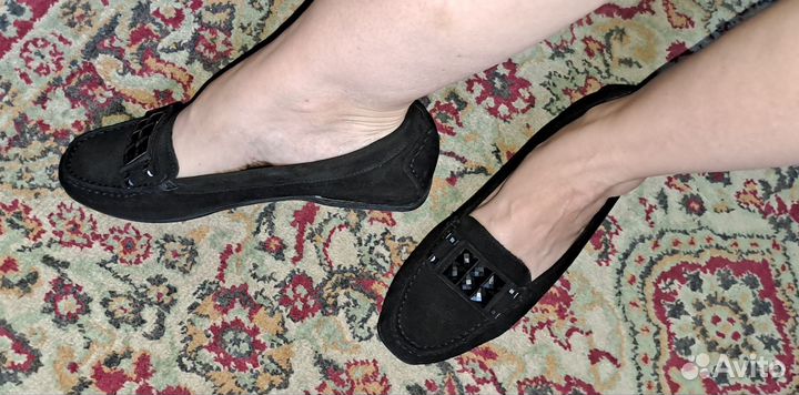 Туфли женские 38 размер черные замшевые
