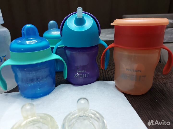 Детские бутылочки,поильники,непроливайка avent