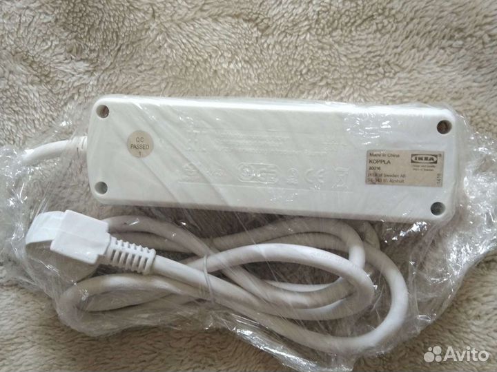 Удлинитель 3-х мест.с зк.,Икеа