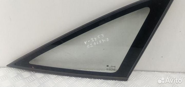 Стекло заднее правое глухое/форточка Opel Vectra A