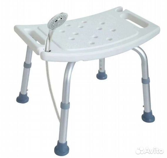 Стул для купания в ванной и душе титан