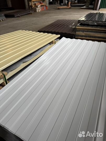 Профнастил с8 белый 0.45