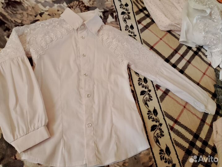 Блузка школьная 128