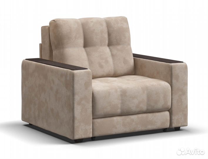 Кресло-кровать boss 2.0 велюр Alkantara пепел