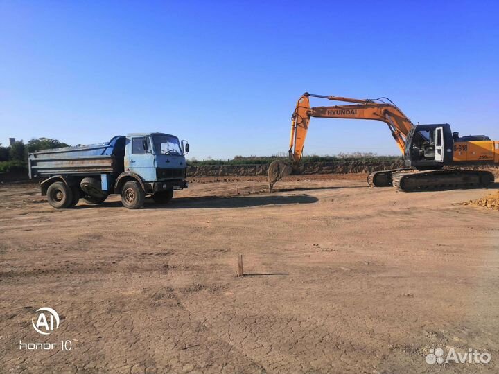 Услуги самосвала до 40 тонн, услуги экскаватора