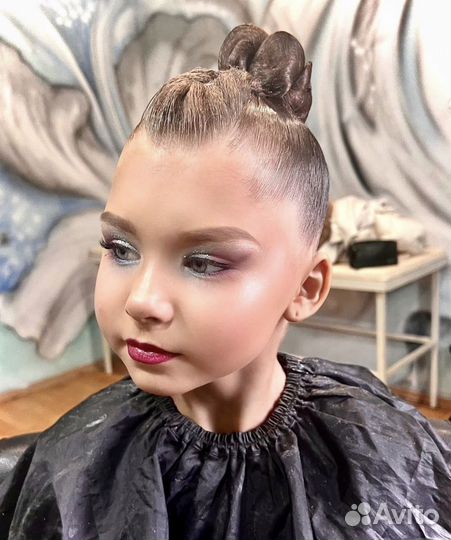 Прическа для художественной гимнастики