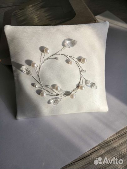Веточка свадебная подушечка для колец new