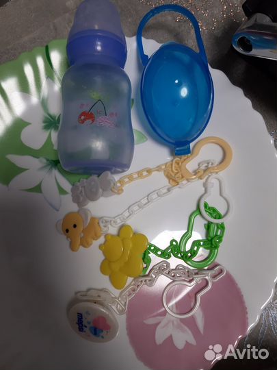 Держатель для соски, бутылочка, цена за всё