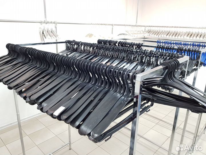 Плечики для верхней одежды чёрн. 185 шт