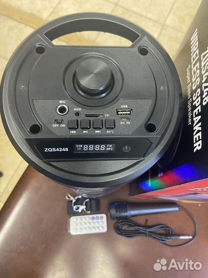 Колонка караоке микрофон ZQS 4248