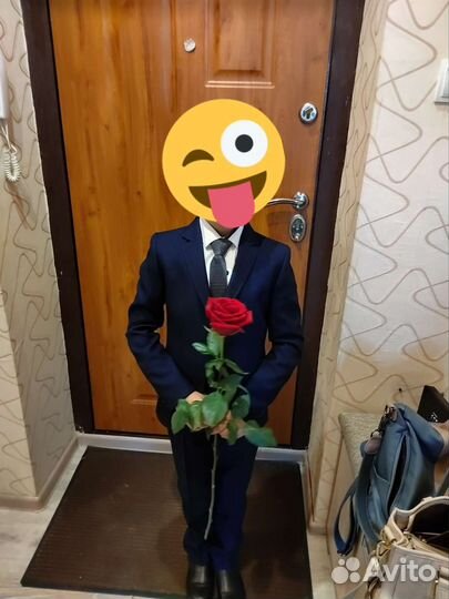 Школьный костюм для мальчика 134 синий