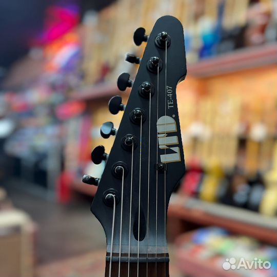 Электрогитара LTD TE-407 black indonesia 2010's w