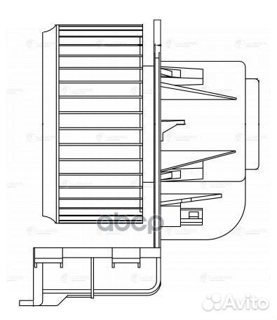 Э/вентилятор отоп. для а/м VW Transporter T5 (0