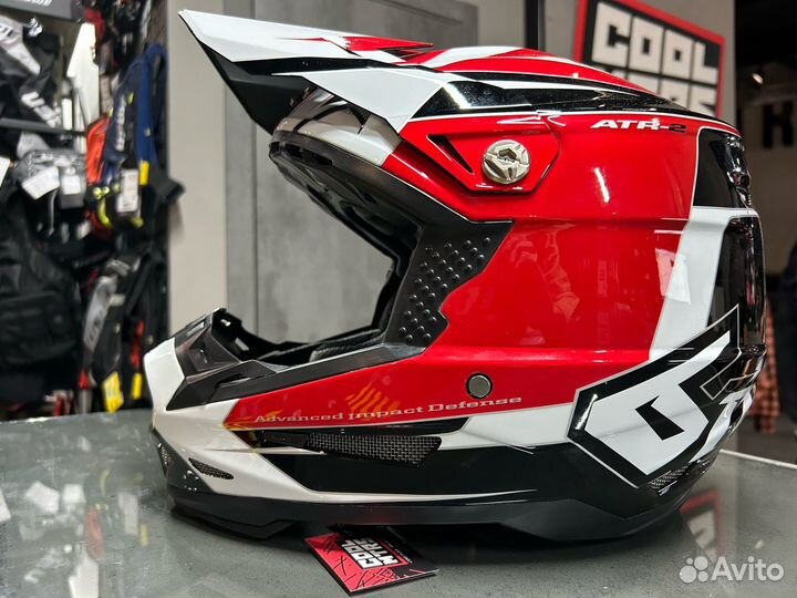 Шлем кроссовый 6D ATR-2 Impact Red