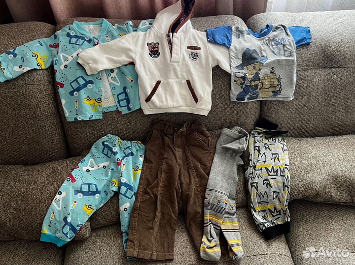 Детская одежда для мальчиков 80 86 пакетом