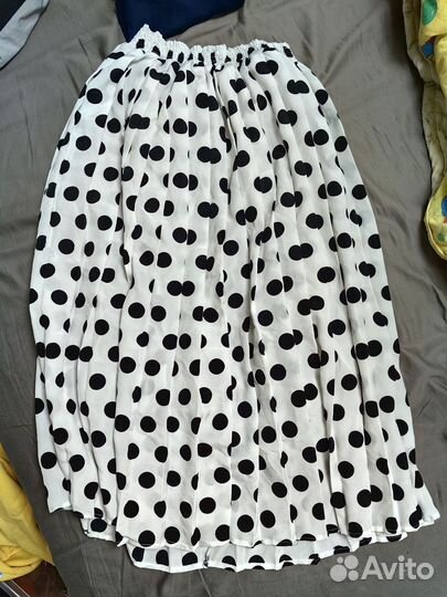 Юбка в горошек